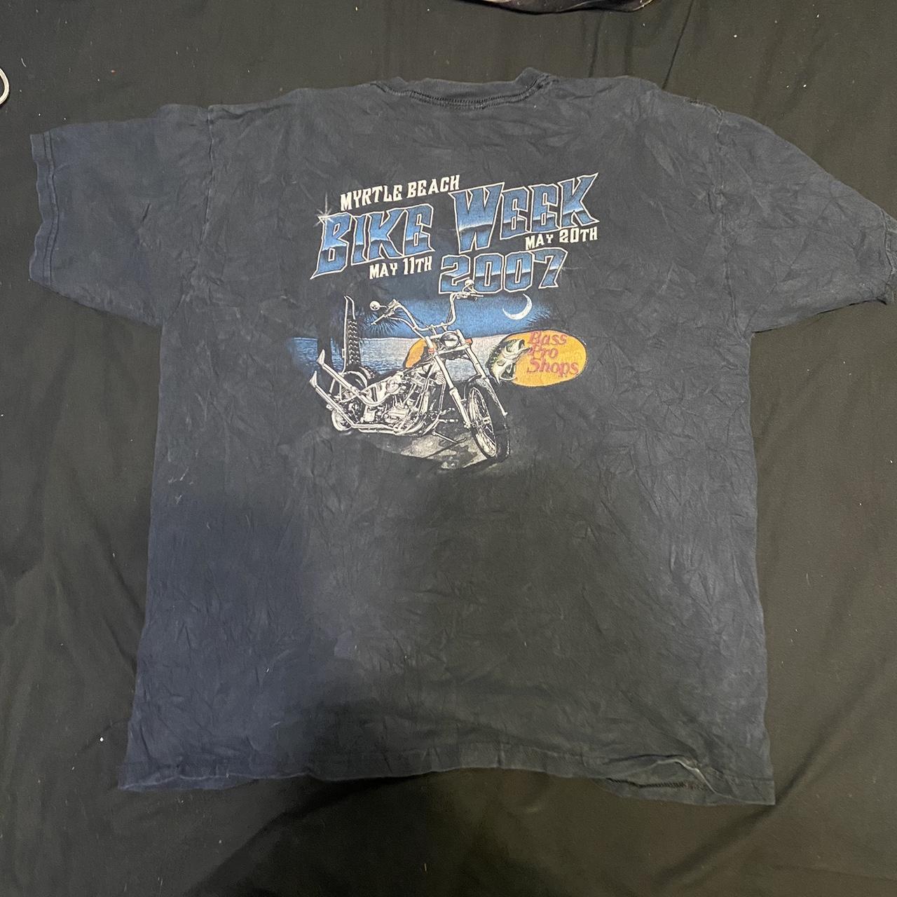 Vintage Bass Pro Bike Week Shirt In Great Condition - Depop