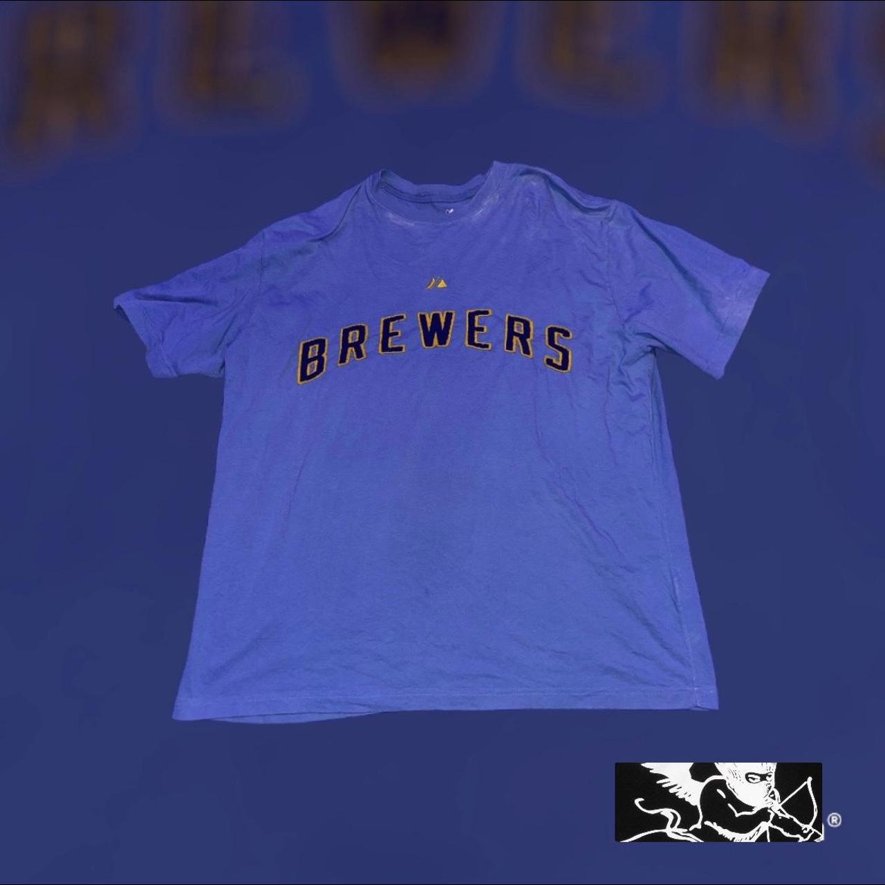 Milwaukee Brewers Tee 2X ⚾️Sick Brewers shirt ⚾️Good - Depop