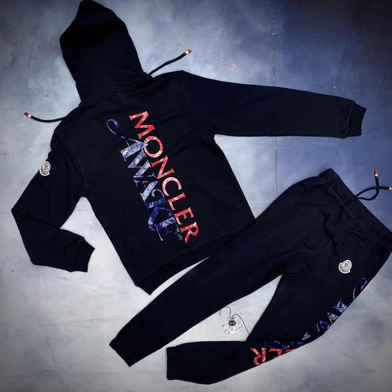 Moncler tracksuits All sizes available Message for... - Depop