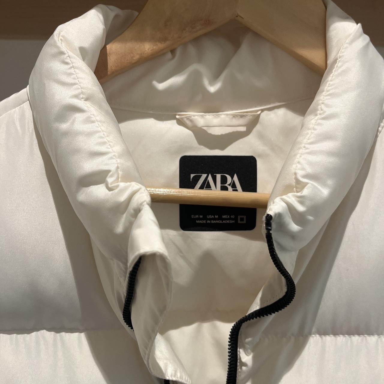 Zara Men’s Puffer Vest Size Medium-White