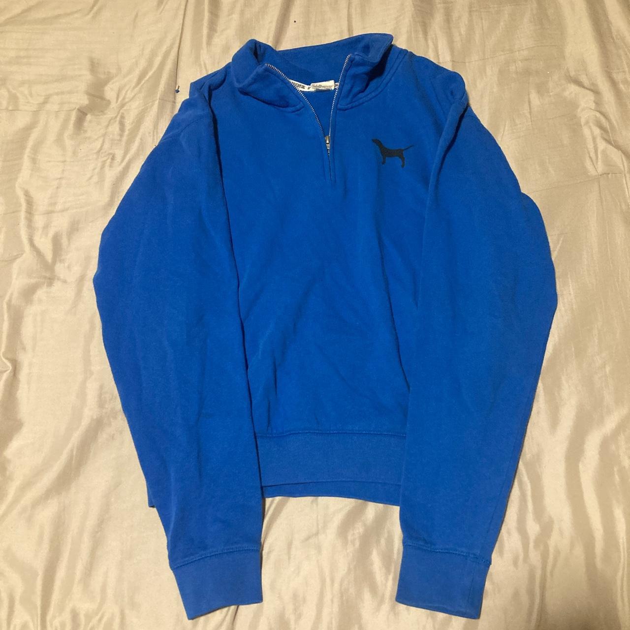 VS PINK vintage royal blue quarter zip