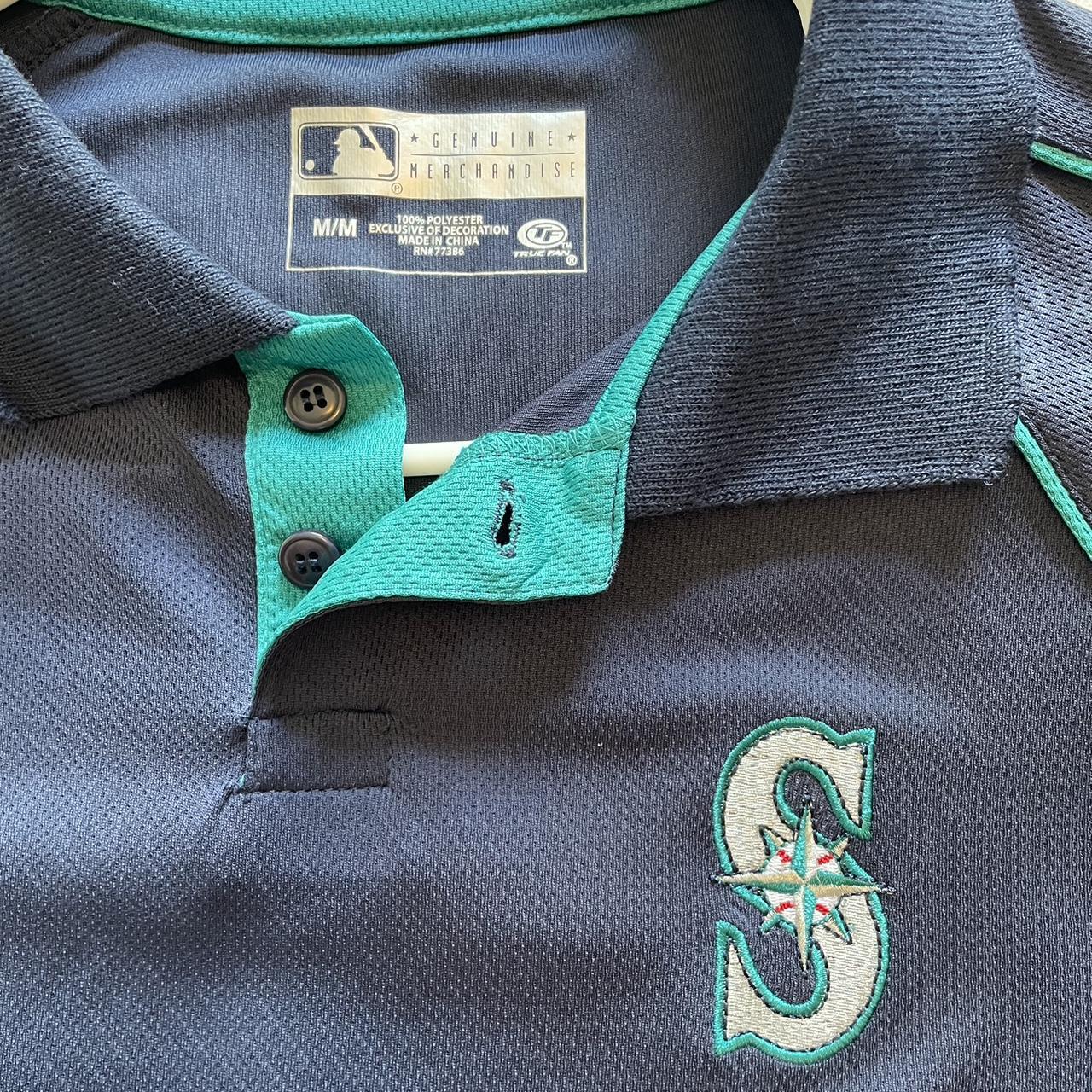 Brand new Seattle Mariners polo shirt with tags 100% - Depop