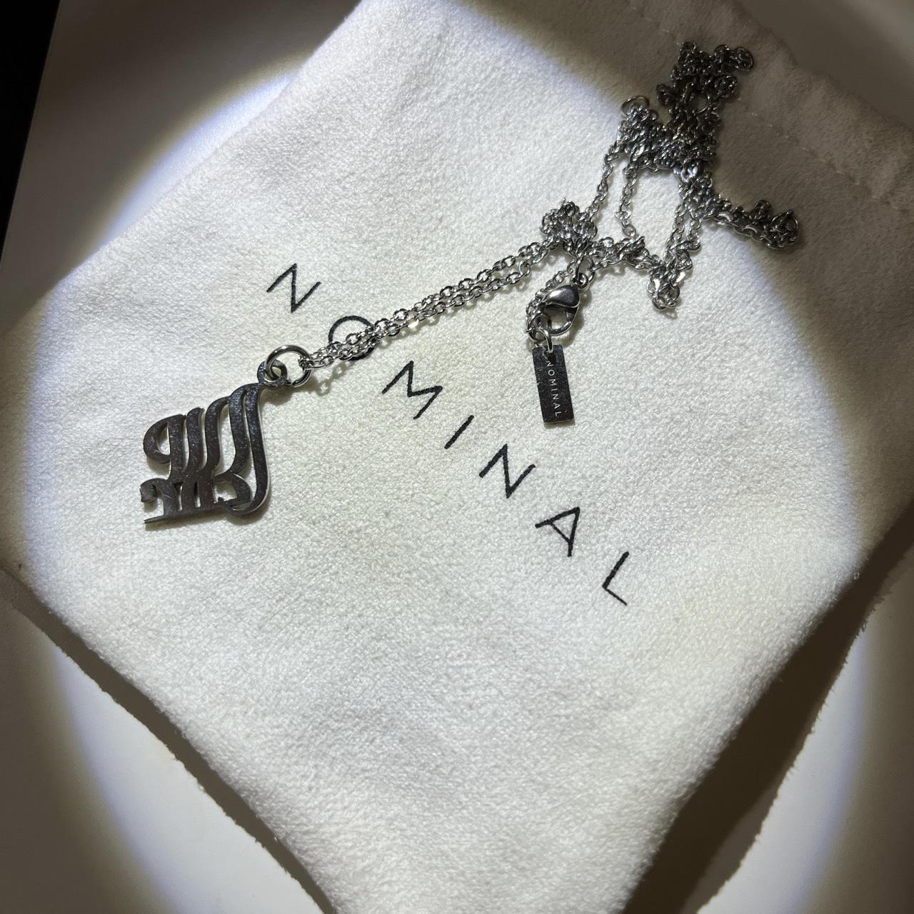 NOMINAL SILVER CALLIGRAPHY NECKLACE, NEVER worn,...