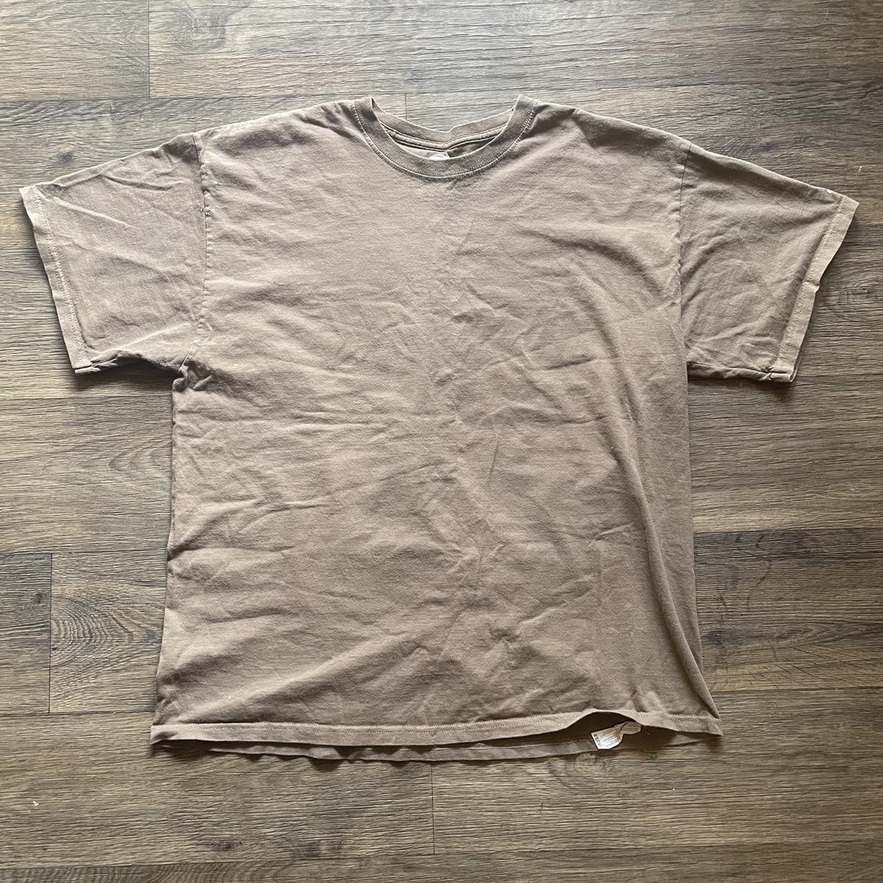 Russell Athletic Men's Tan T-shirt | Depop