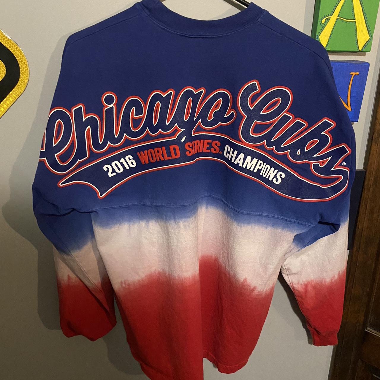 Modern Chicago Cubs red white and blue 2016 World - Depop