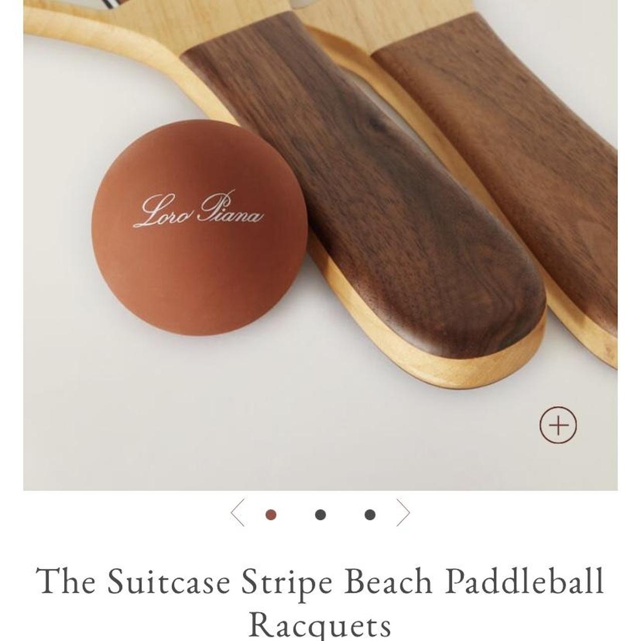 Loro Piana stripe beach paddleball racquets original... - Depop