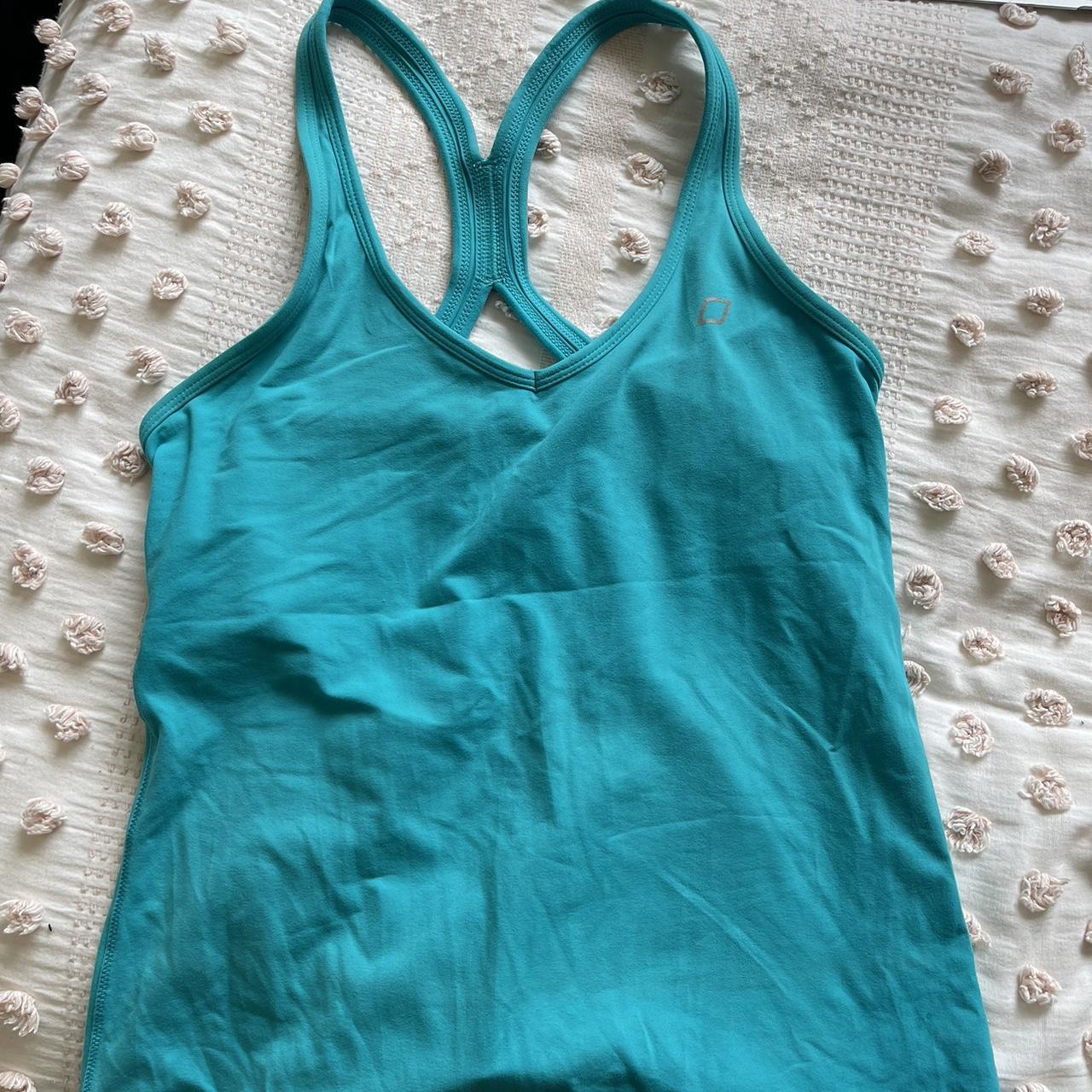  AQUA LORNA JANE TANK TOP SIZE 10 WORN A... Depop