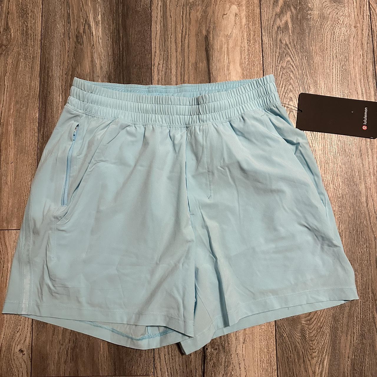 light blue lululemon shorts brand newnever worn... Depop