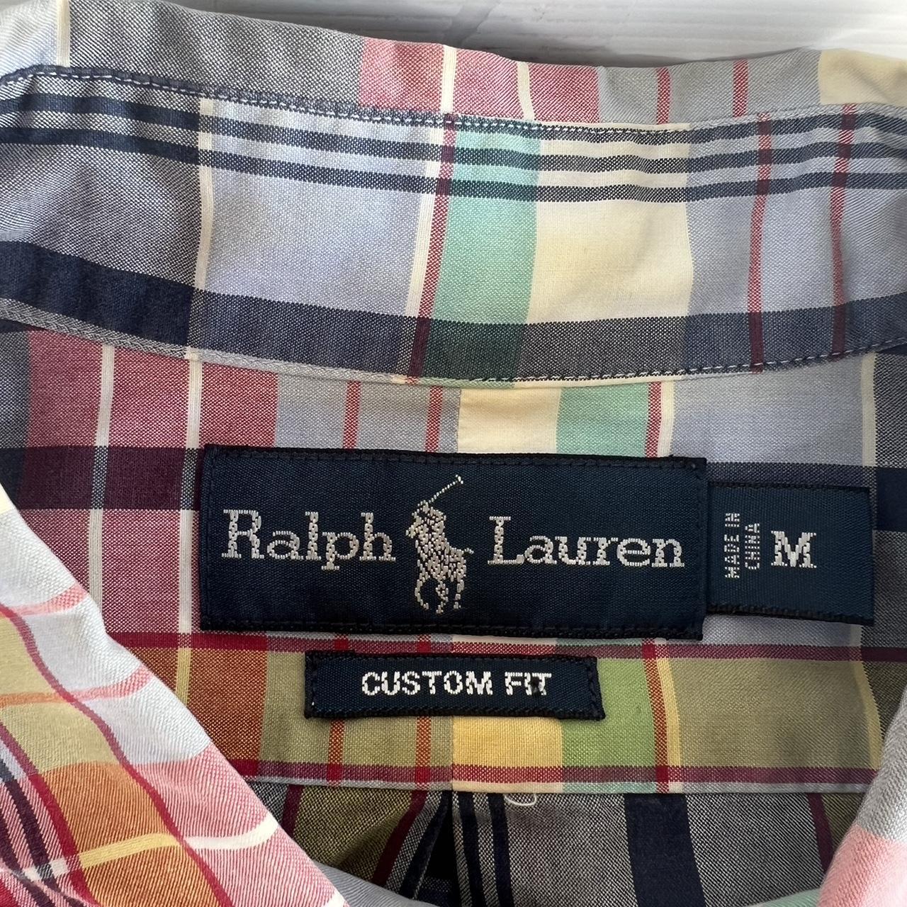 Ralph Lauren button up shirt size m small stain - Depop