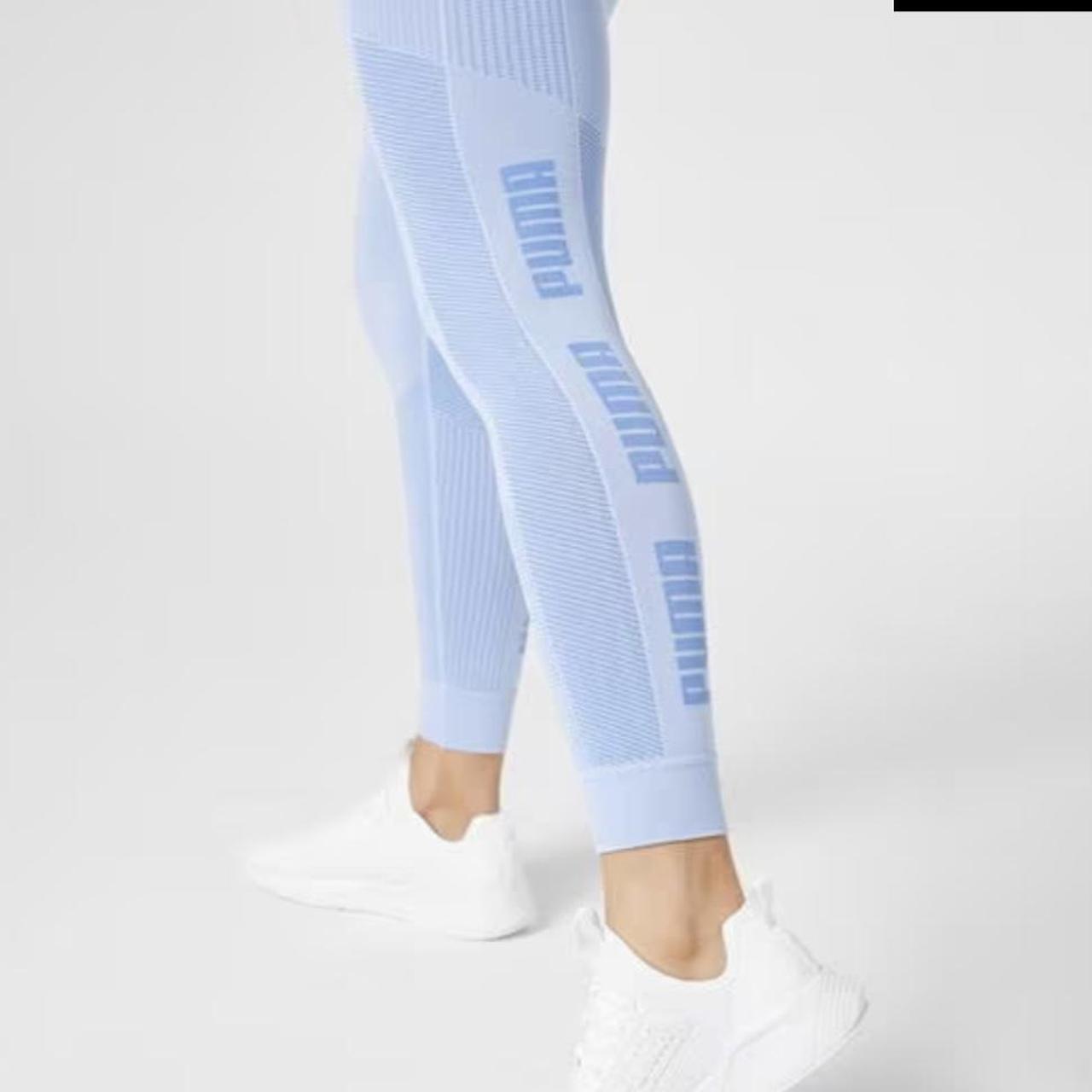 Baby blue puma leggings never worn ordered too small... Depop