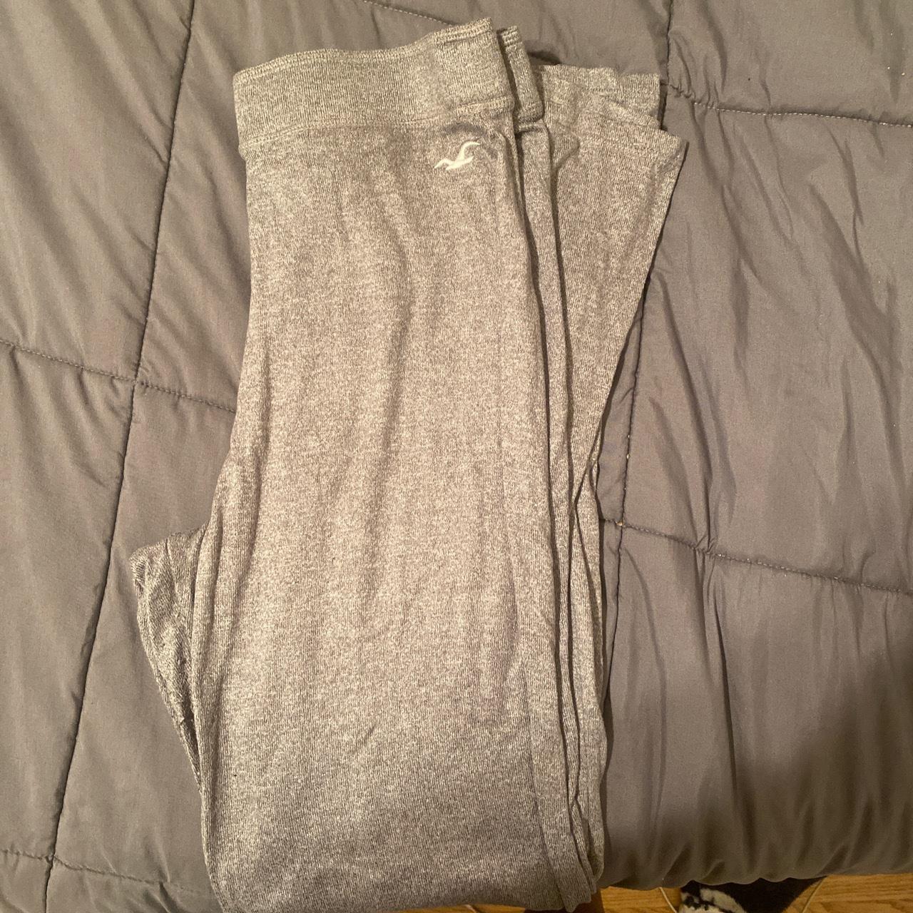 flared hollister leggings super stretchy flared... Depop