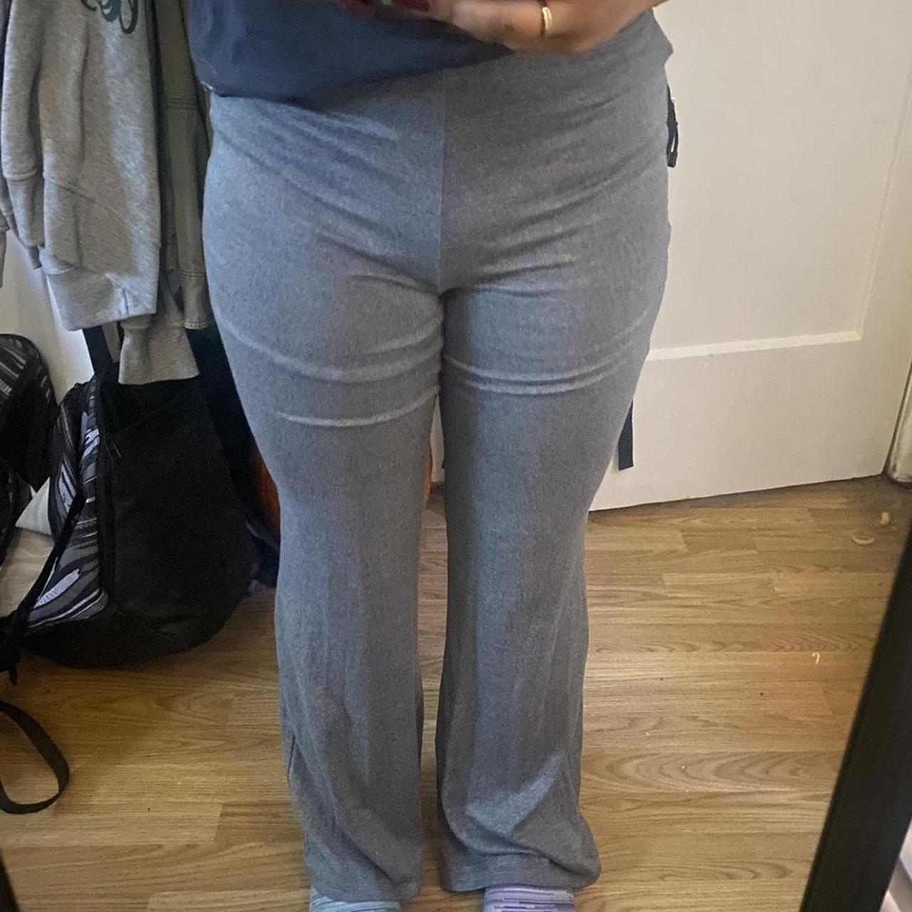 flared hollister leggings super stretchy flared... Depop