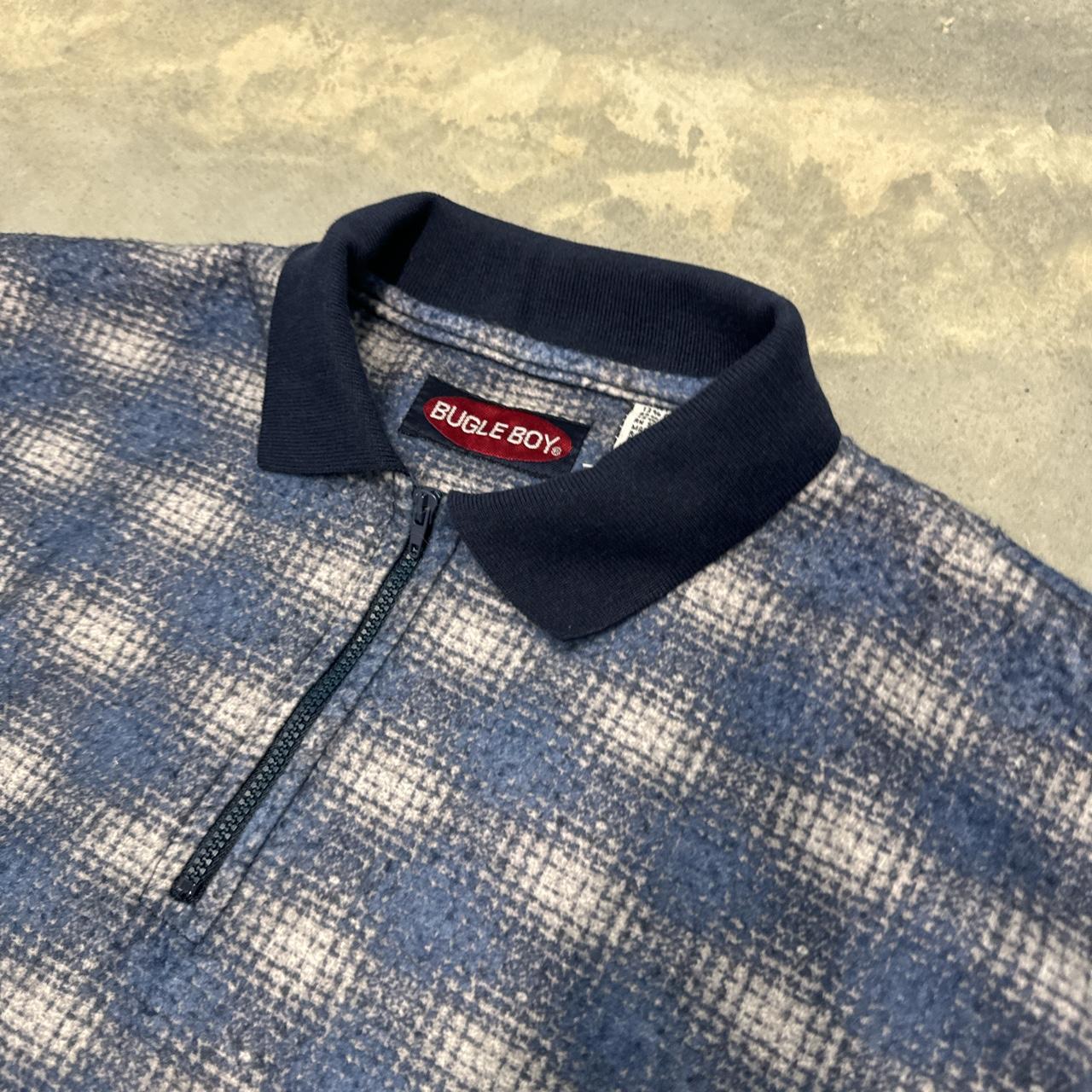 Vintage bugle boy quarter zip size small super... Depop