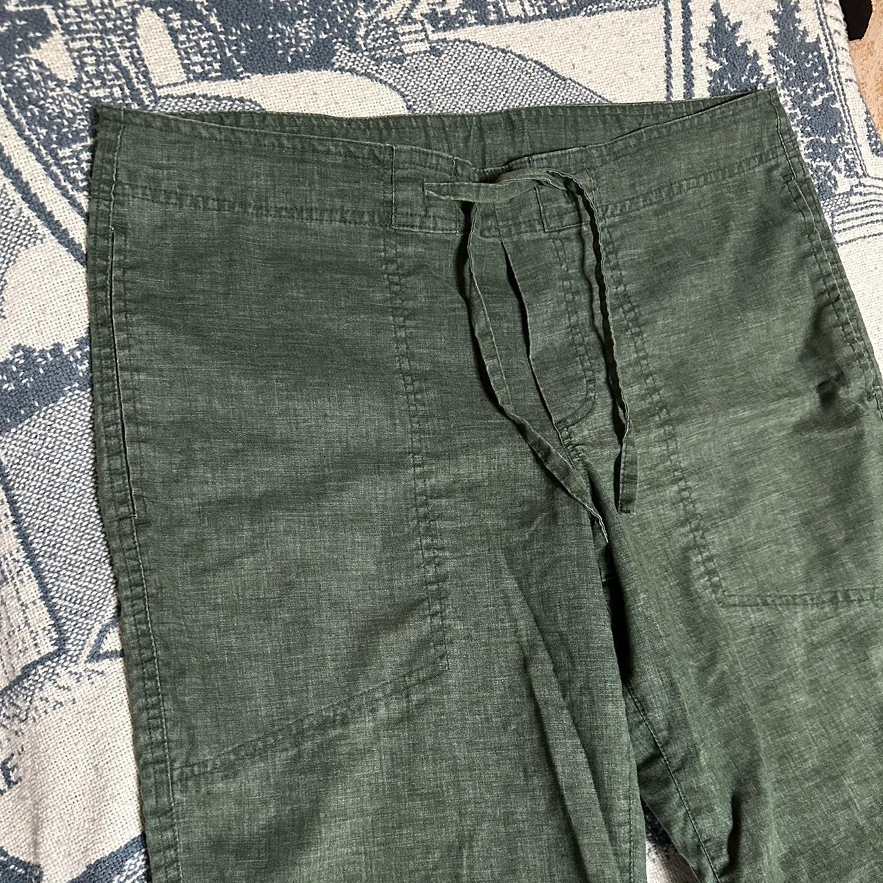 Green Linen Pants - lightweight - perfect condition... - Depop