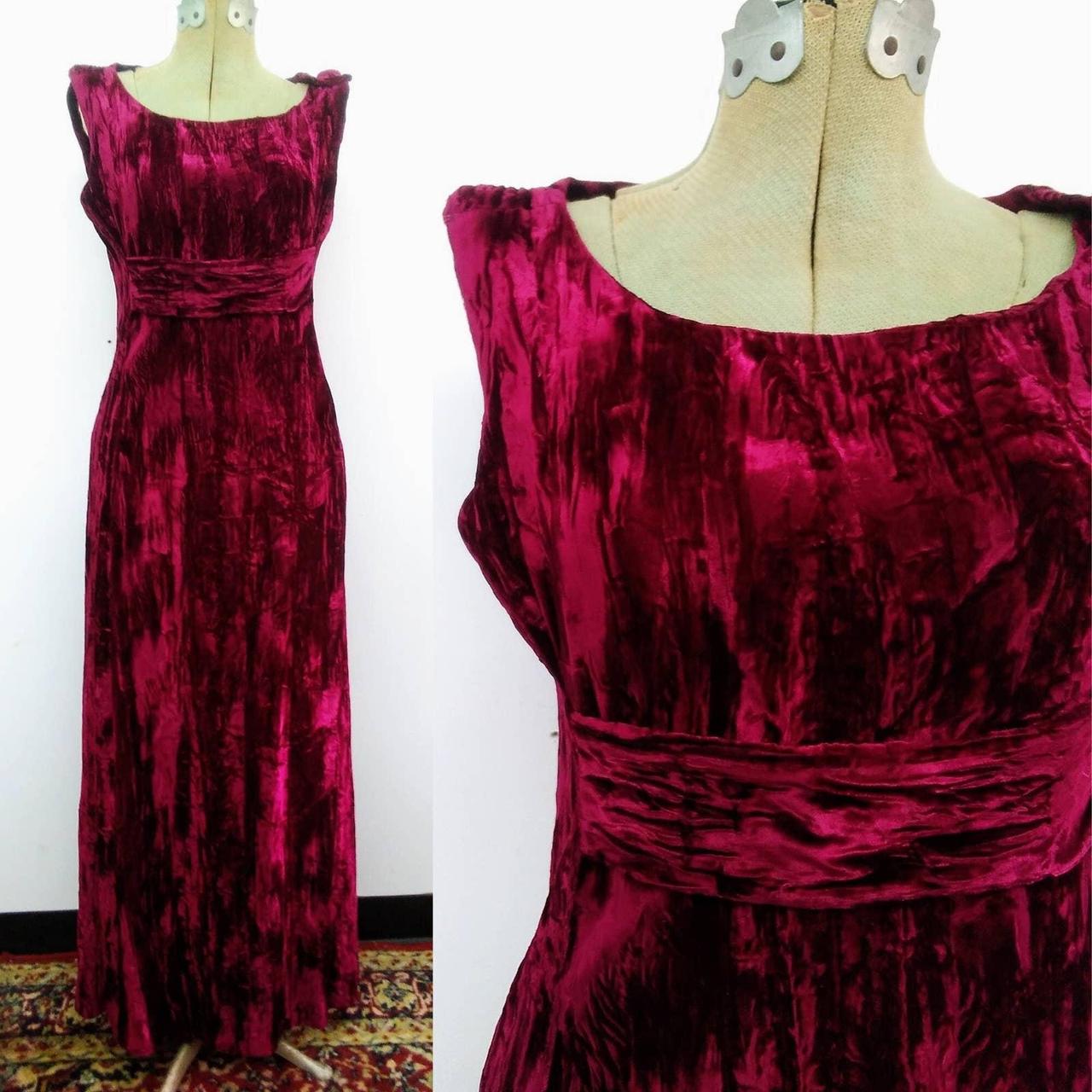 Crushed 2024 velvet gown