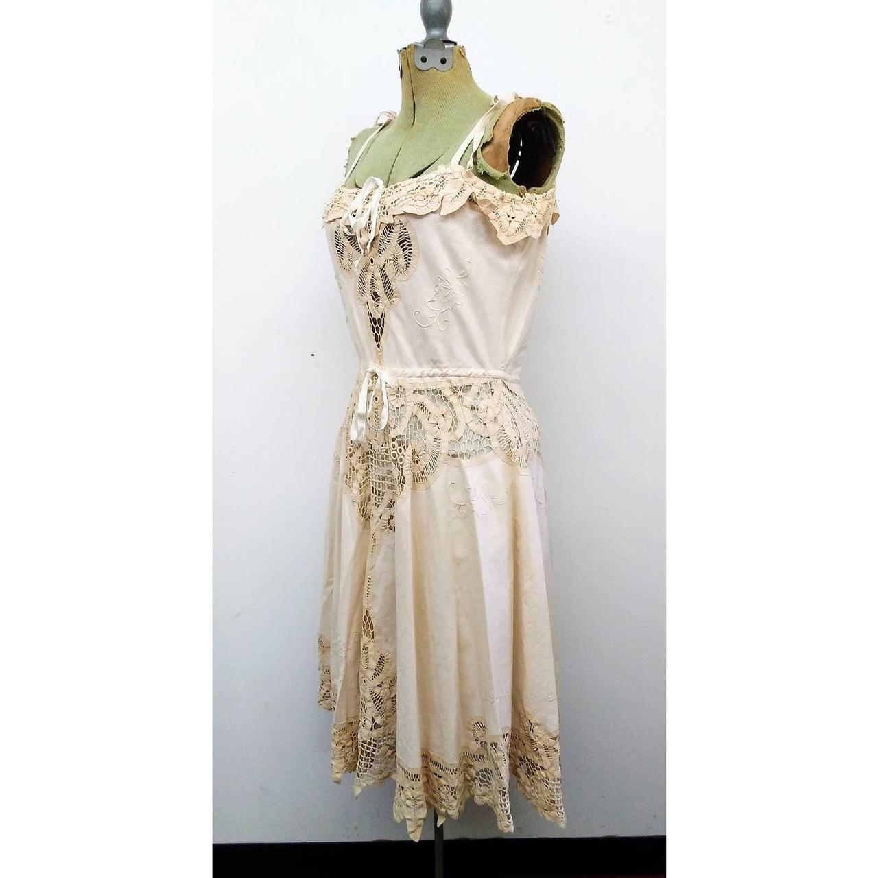 Vintage 20s/30s Battenburg Lace Dress Absolutely... - Depop