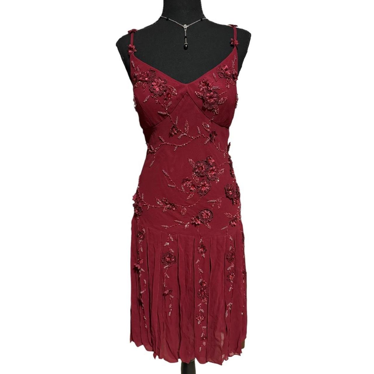 NWT vampy beaded dress Stunning Sue Wong 100% silk... - Depop