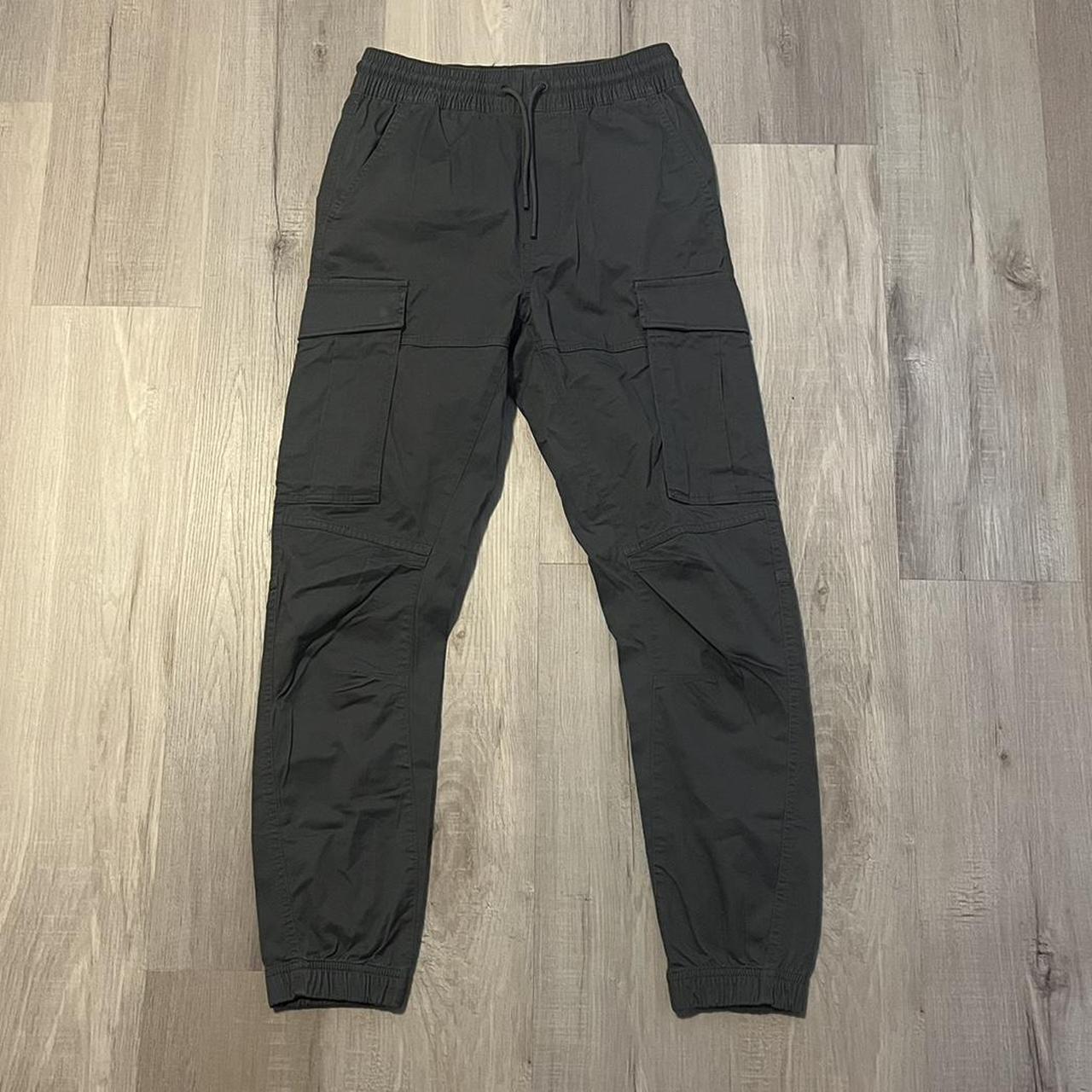H&M Mens Grey Cargo Pants Depop