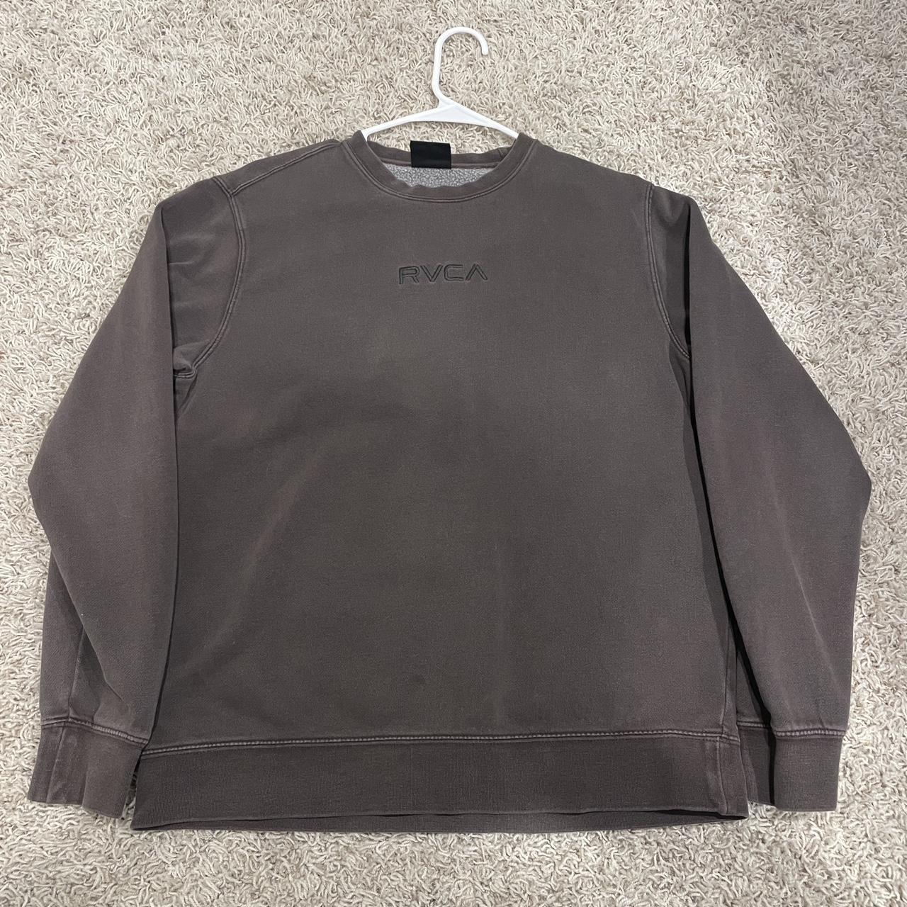 nice rvca sweater barely worn size small will ship... - Depop