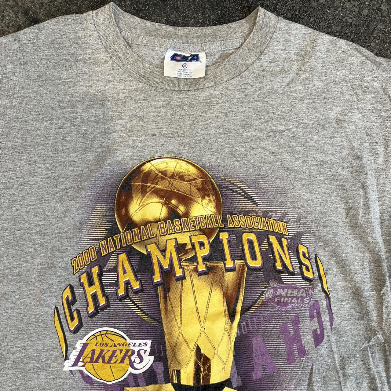 Vintage 2000 Los Angeles Lakers National Basketball Champions T-Shirt XL