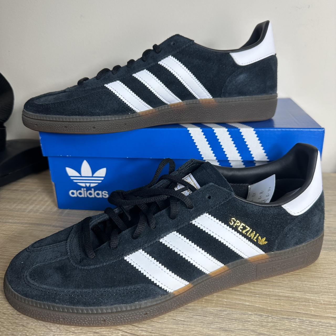 Adidas handball Spezial black and white trainers Uk... Depop