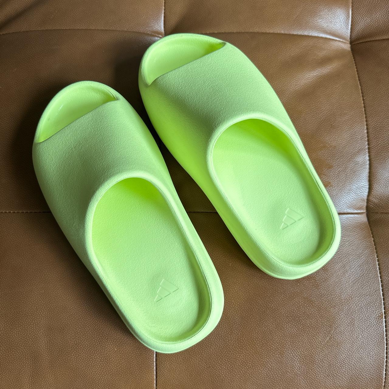 yeezy slide neon green