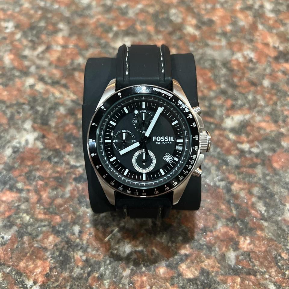 Fossil Decker Chronograph Silicone CH2573 Men's... - Depop