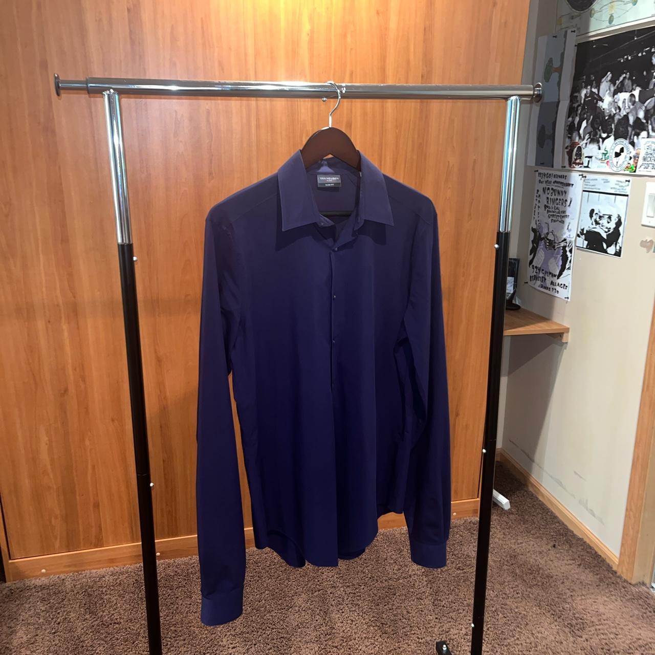 van heusen navy blue shirt