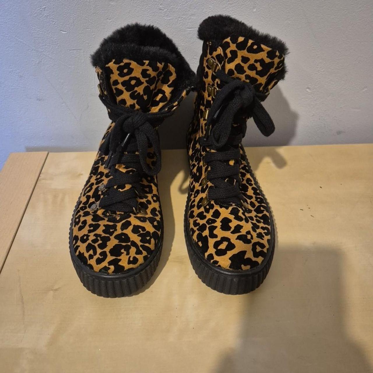 Marks and spencer leopard boots best sale