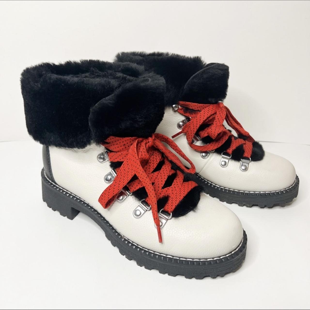 Nordic boots red on sale laces