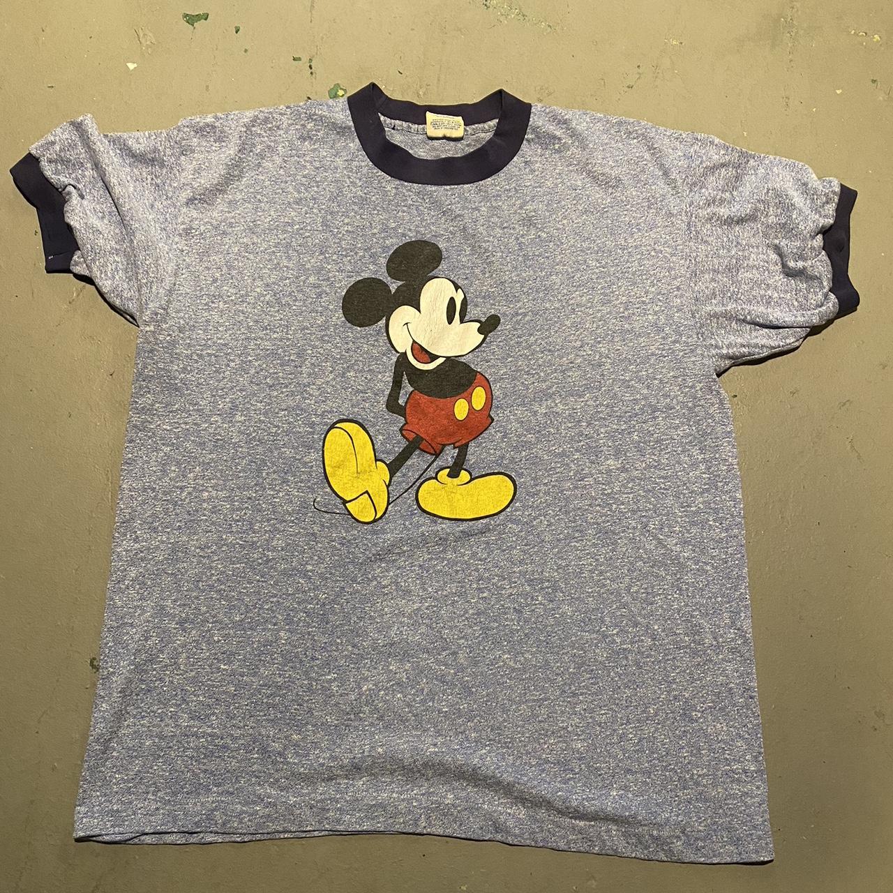 Vintage Mickey Mouse Disney Ringer. Size XL but fits... - Depop