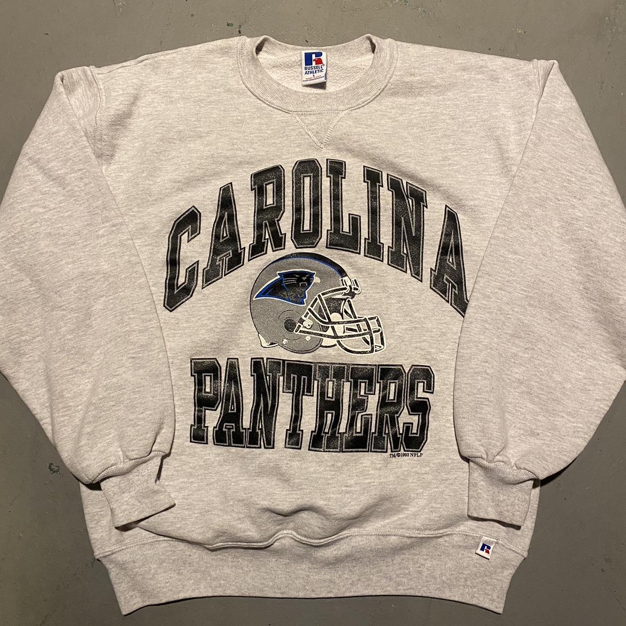 Carolina panthers crewneck on sale sweatshirt