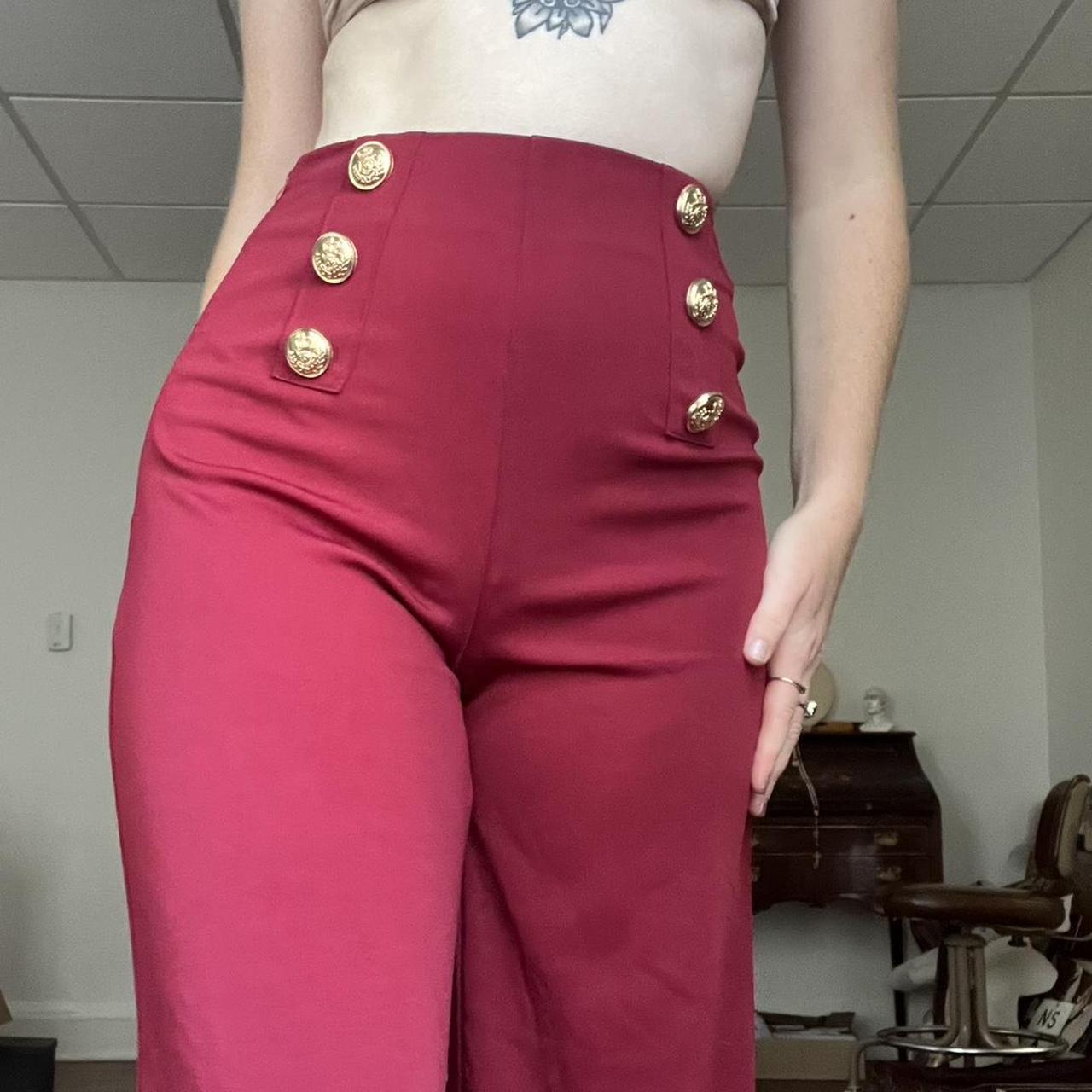 Dressy red outlet pants