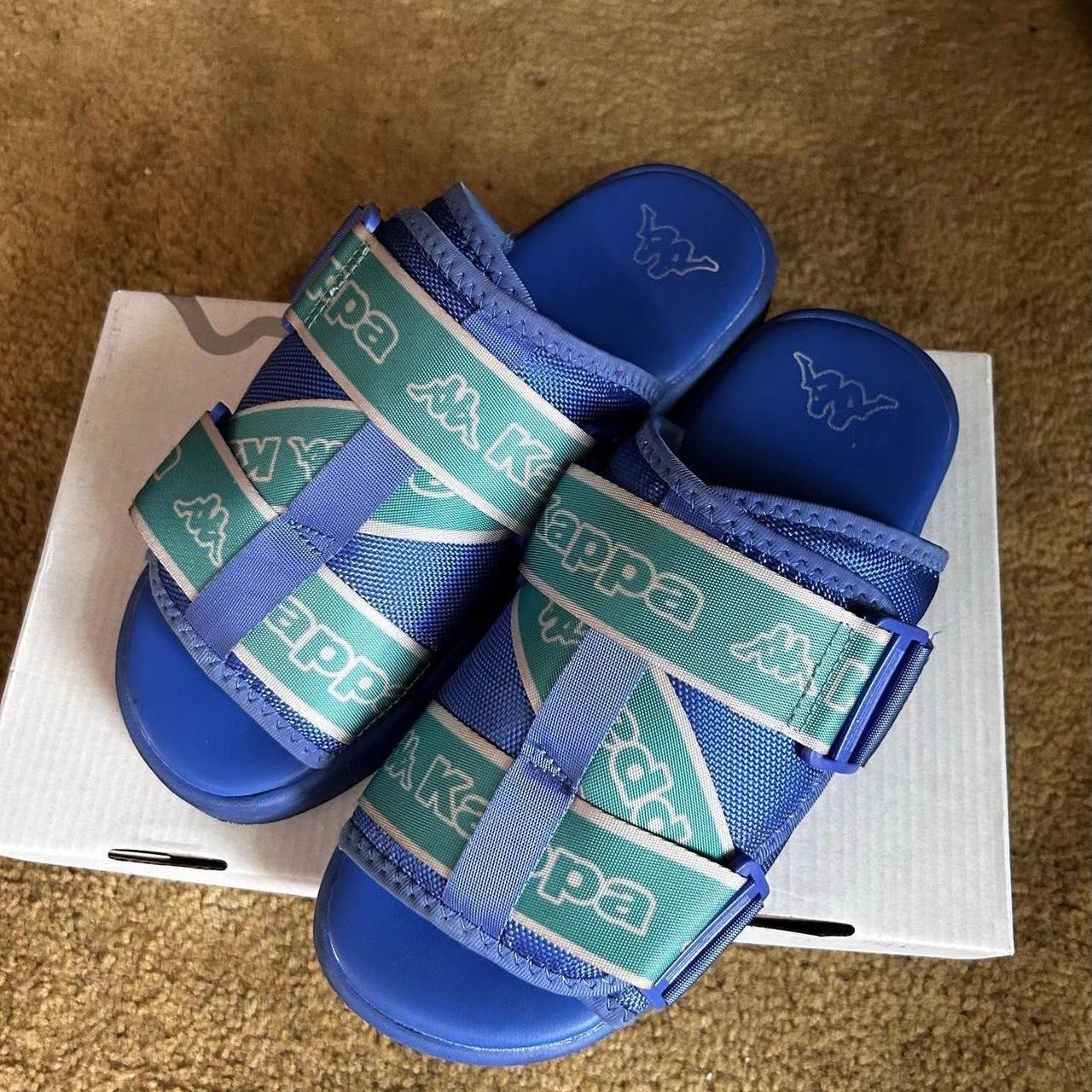 Blue Kappa Slides Depop