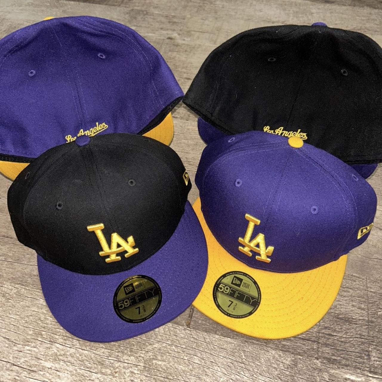 Purple LA Dodgers x Lakers x Kobe LostLove Hat Good - Depop