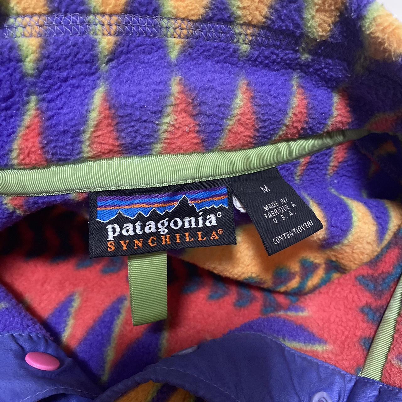 Spring 1997 Patagonia Printed Synchilla Snap-T, | Depop