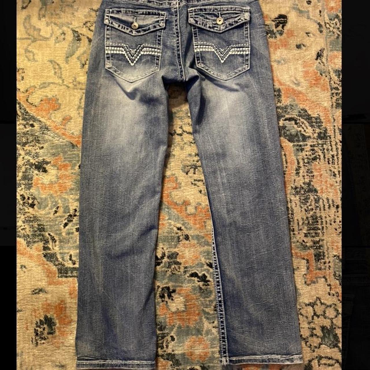 Sick true luck jeans Size 32/32 Real... - Depop