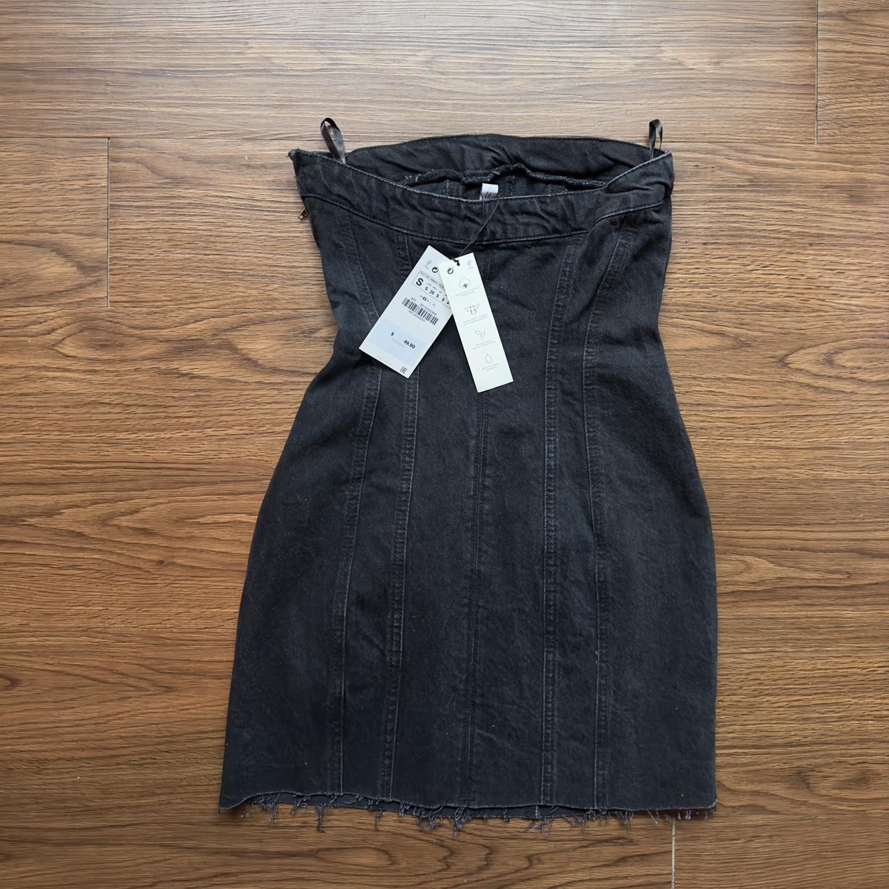 Zara Women's Black and Grey Dress (2)