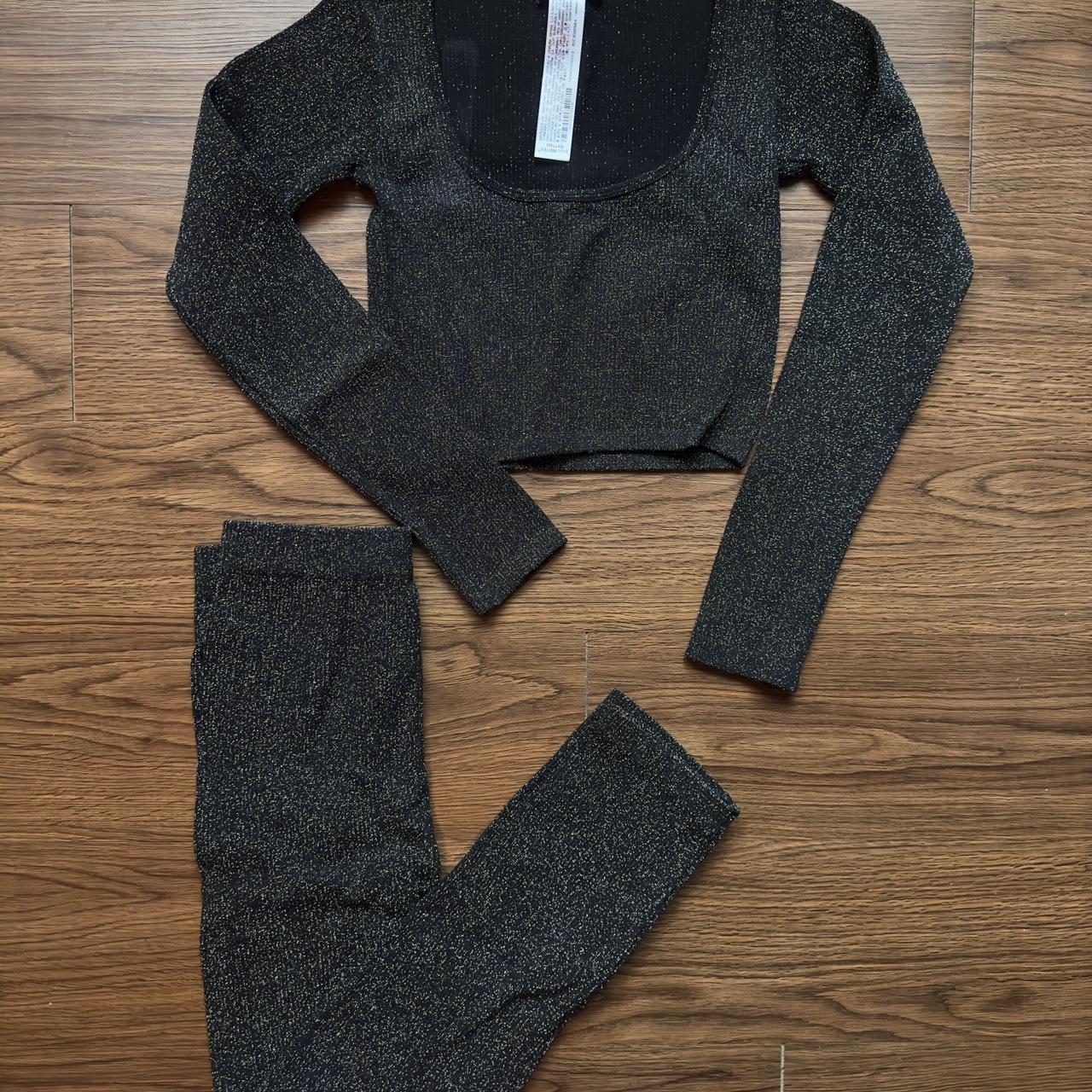 Zara Women's Black and Silver Jumpsuit