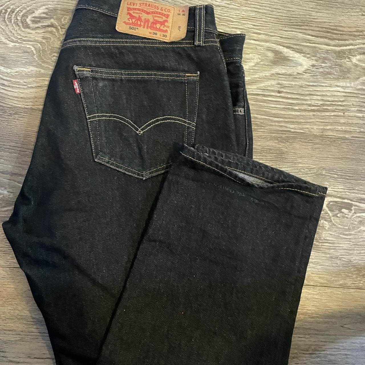 Black 501s pants - Depop