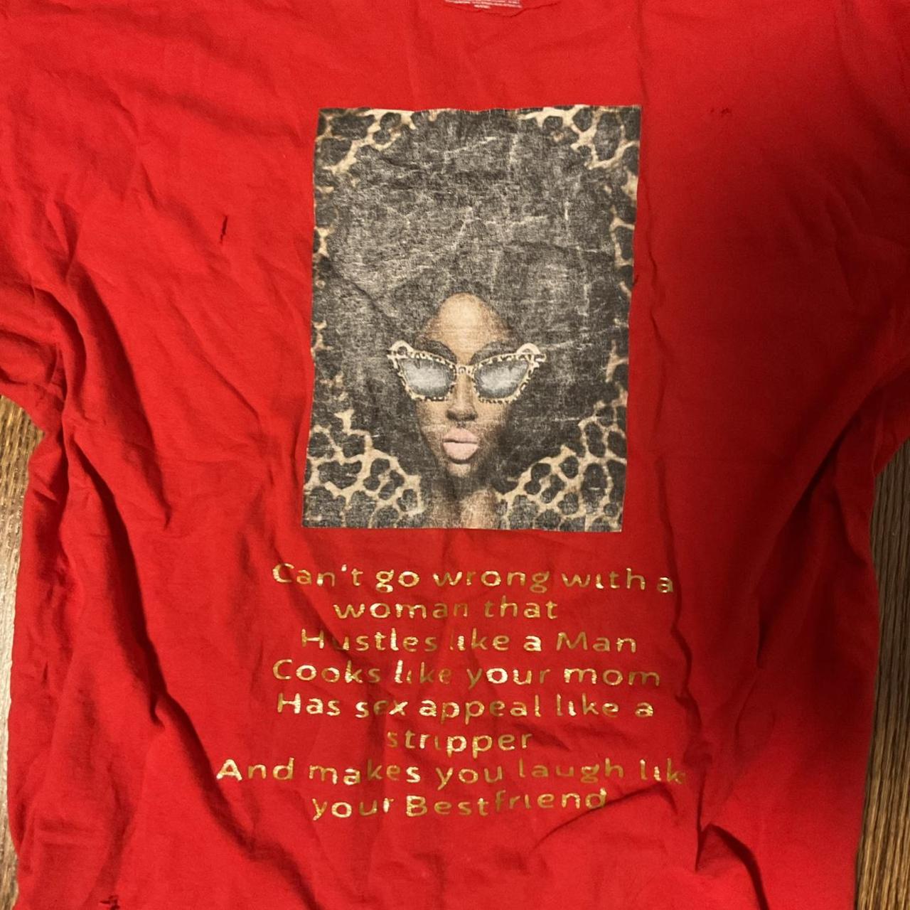 Red and deals gold shirt women's