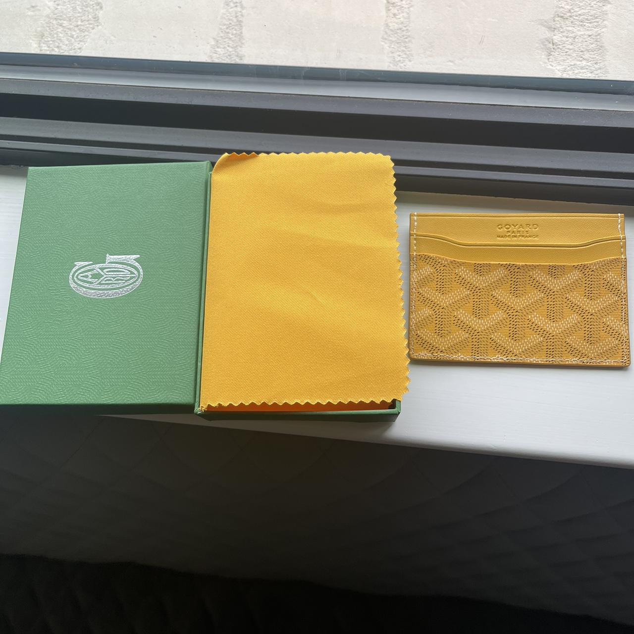 yellow goyard wallet