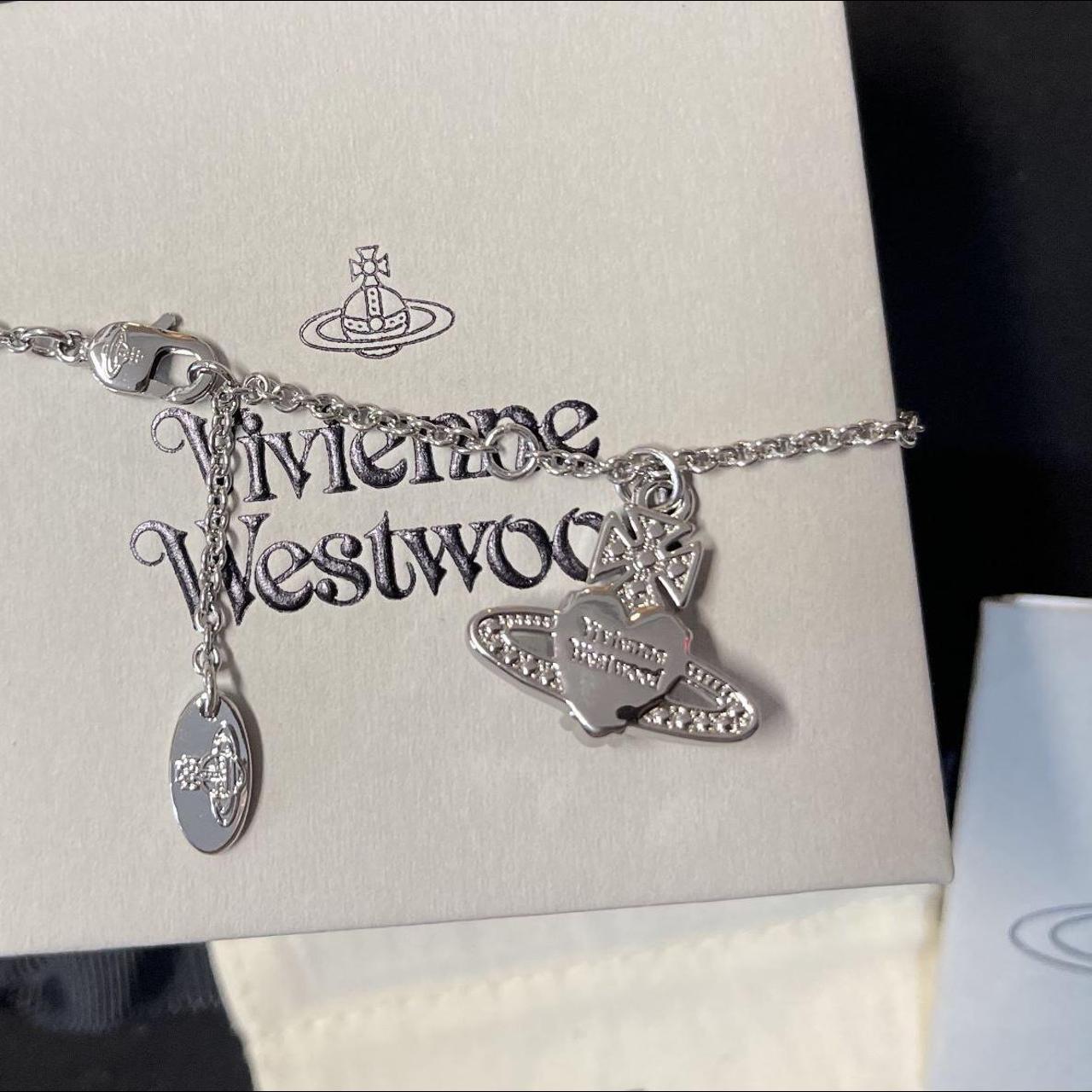 Vivienne Westwood Women's White and Silver Jewellery | Depop