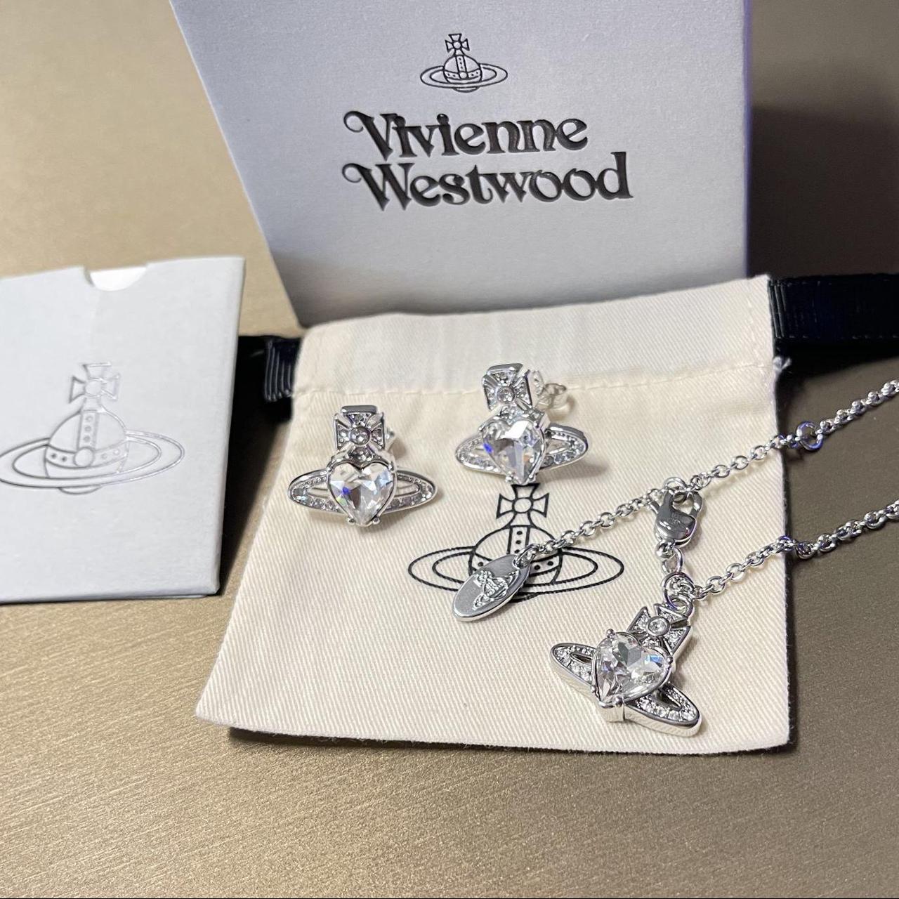 Vivienne Westwood Women's Silver and White Jewellery | Depop