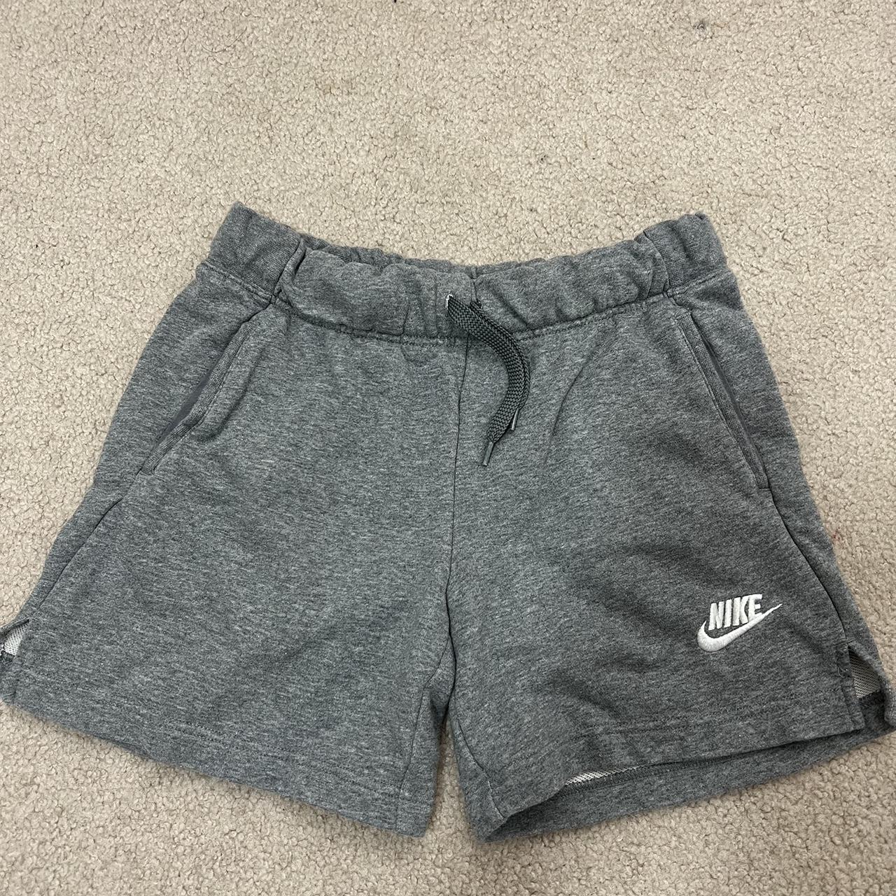 grey nike shorts junior
