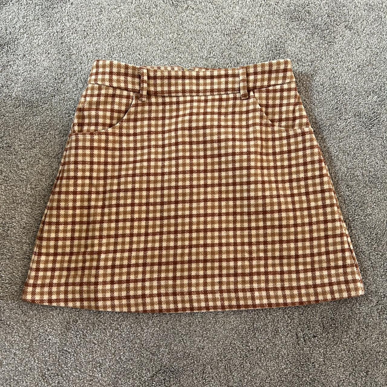 Plaid mini skirt outlet lulus