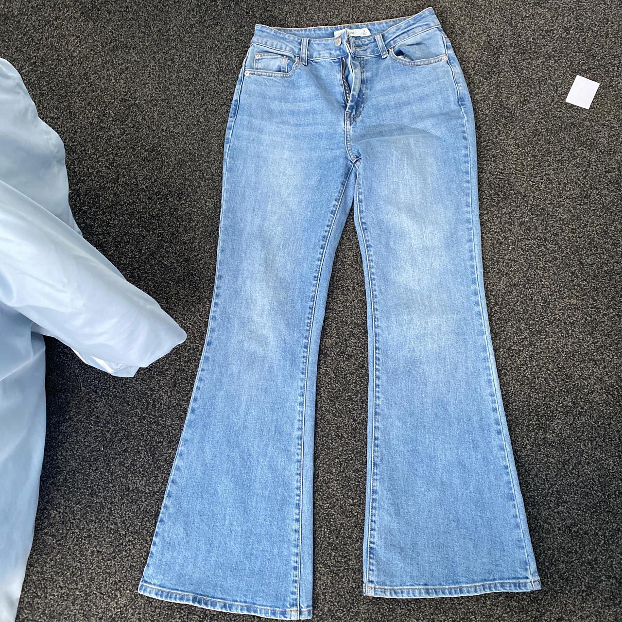 Low rise flare glassons jeans size 8 to large 6 not... - Depop