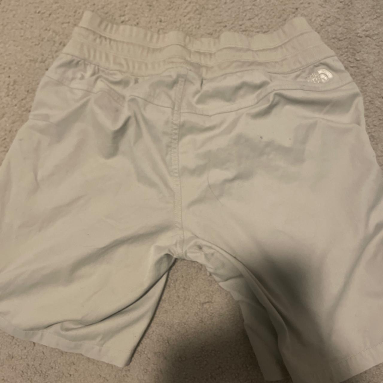 The North Face Women's Cream Shorts | Depop