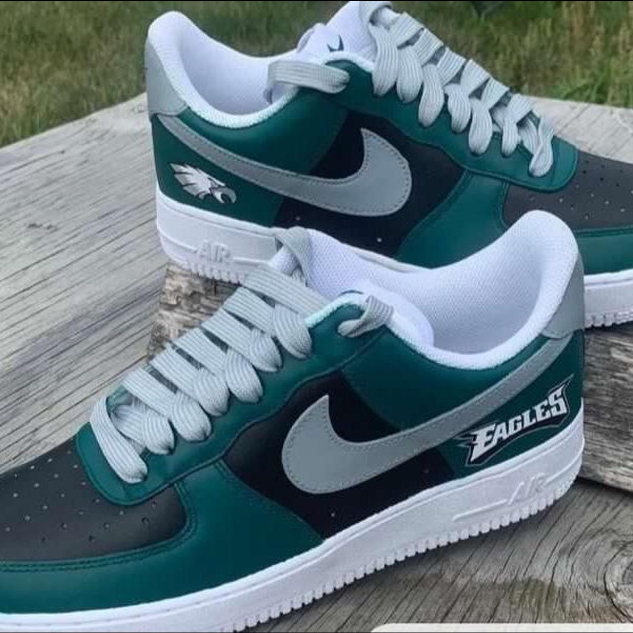 Eagles Sneakers Men's #airforce1 #custom #af1 #shoes - Depop