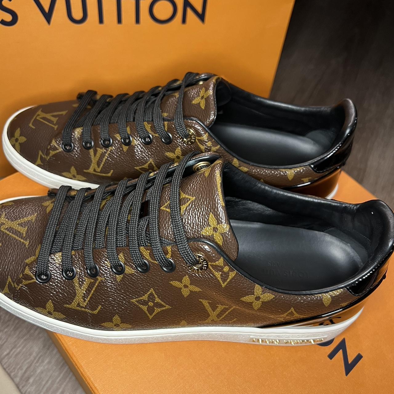 Louis Vuitton 1ABP92 FRONTROW Sneaker , Black, 39